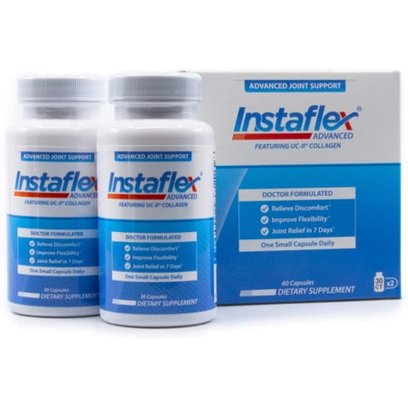 Instaflex Advanced Joint Support - Doctor Formulated Joint Relief Supplement, Featuring UC-II Collagen & 5 Other Joint Discomfort Fighting Ingredients - 2 Pack, 60 Count