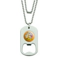 thumbnail image 1 of The Flintstones Group Military Dog Tag Bottle Opener Pendant, 1 of 4