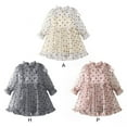 thumbnail image 3 of GYRATEDREAM Toddler Baby Girls Dress Girls Long Sleeve Polka Dot Mesh Princess Dress Party Pageant Dress 1-5T, 3 of 5