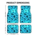 thumbnail image 2 of Sikiie World Turtle Day Car Foot Mat Set of 4 Pieces Basics Universal Fit Rubber Carpet Floor Mats For Car SUV Van & Truck, 26.8"L x 17.3"W (Front), 13"L x 17.3"W(Rear), 2 of 6