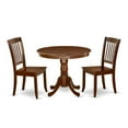 thumbnail image 2 of East West Furniture Dining Room Set Mahogany, ANDA3-MAH-W, 2 of 5