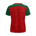thumbnail image 4 of Mens Soccer Shirt Portugal Jersey Raglan Tops Short Sleeve Graphic T Shirt All Over Star Print Tee Fan Casual Tops TeeL, 4 of 6