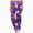 L101-Purple, variant on CAUYDY Joggers Pants for Women Halloween Sweatpants for Women Trendy Ghost Funny Print Drawstring Waist Wide Leg Pants(L101-Light Pink,XXL)