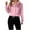 Pink, variant on Kaemgyyd Womens Dressy Casual Blouse Elegant Satin Silk Collar Long Sleeve Shirts Business Work Tops Summer Clothes