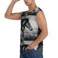 thumbnail image 3 of Disketp Running Horse Black And White Sleeveless Tshirts For Men, Muscle Shirts For Men Dry Fit Tank Top-Small, 3 of 8