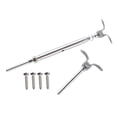 thumbnail image 2 of simhoa Deck Cables Railing Kit, for 1/8" Steel Cable, for Wood Post Reliable Stainless Steel Parts for Wire Rope Cable, 2 of 9