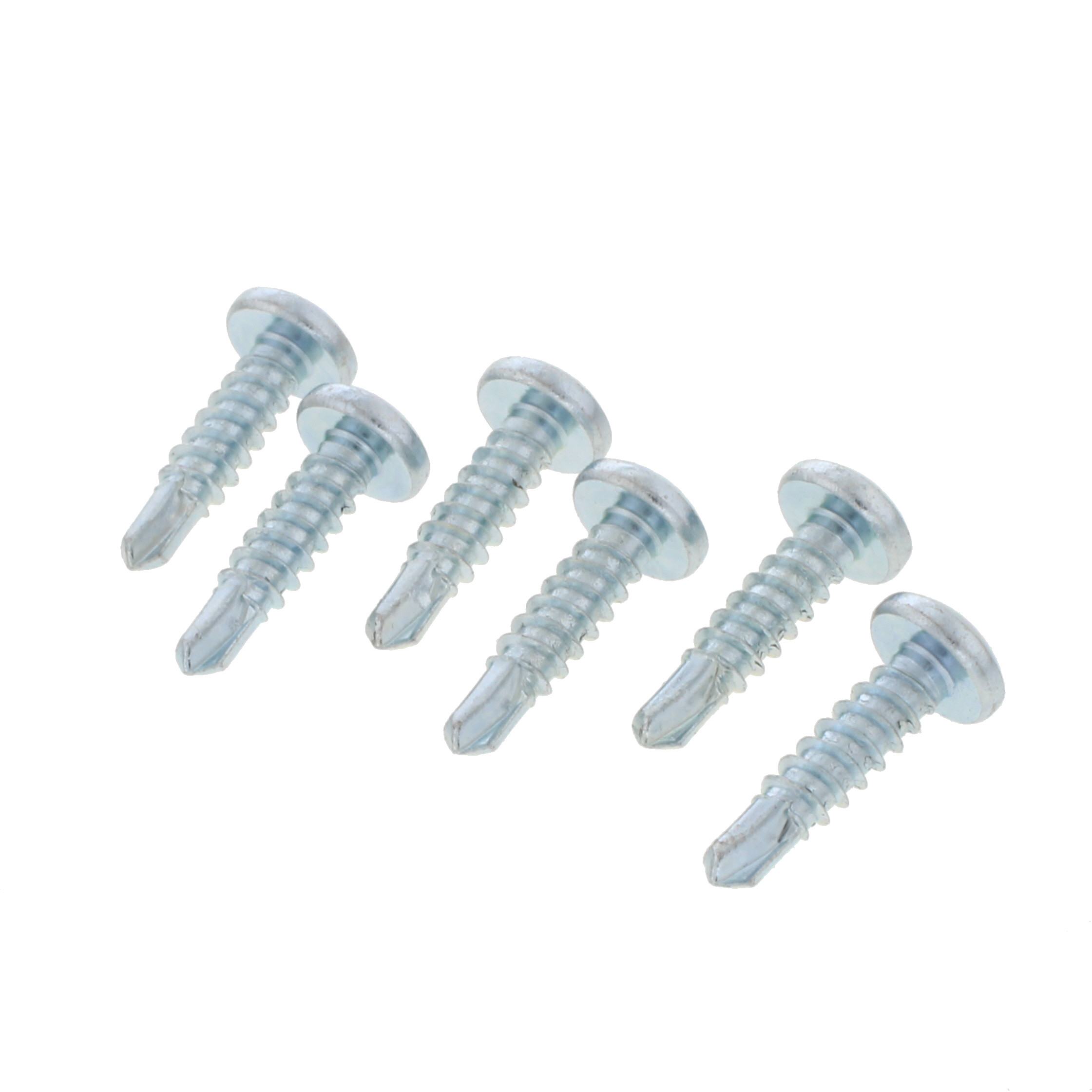 Bulldog Hardware #10 x 3/4 in. Self-Drilling Phillips Pan Head Sheet Metal Screw, Zinc Plated (6 Pack)