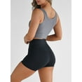 thumbnail image 6 of KelaJuan Women Tank Tops Solid Color Ribbed Crew Neck Vests Summer Slim Fit Sleeveless Cropped Tops Streetwear, 6 of 6
