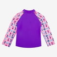 thumbnail image 6 of BIG EPHANT 2-Pack Kids‘ Long Sleeve Rash Guard Shirts with Print, UPF 50+ Sun Protection Swimwear & Surf Tops for Boys and Girls, Sizes XXS-M, 6 of 9