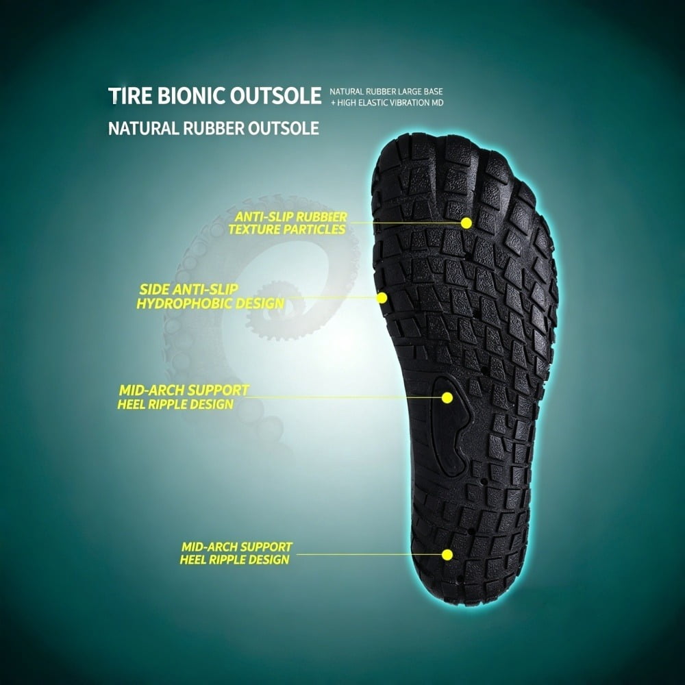 Barefoot Shoes for Women & Men Wide Toe Box Hiking Water Shoes Non-Slip Breathable Barefoot Swim Surf Shoes for Beach Pool Aqua Running & Walking Fast Drainage & Waterproof Design