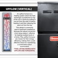 thumbnail image 4 of Goodman 80% 60000 BTU Two Stage Gas Furnace - 17.5" Width Upflow/Horizontal | 1200 CFM, R32, 9-Speed, HVAC Gas Heater, 4 of 8