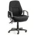 thumbnail image 3 of Interion Task Chair With Mid Back & Fixed Arms Fabric Black, 3 of 3