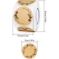 thumbnail image 2 of 500pcs Brown Round Kraft Sticker Labels 5cm Jam Labels Self Adhesive Kraft Paper Labels For Gifts Envelope Baking Spice Label Jars, 2 of 5