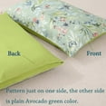 thumbnail image 5 of PERFEMET 100% Cotton Pillowcases 1000 Thread Count Pillow Cases King Size Pillow Cover Set of 2 (King, Green Floral Butterflies), 5 of 5