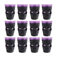 thumbnail image 2 of 12 Pack Halloween Light Up Skull Cups, LED Glowing Skull Black Plastic Tumblers, Spooky Lighted Drinking Cups for Halloween Party Supplies Table Decor, 2 of 6