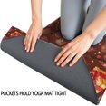 thumbnail image 3 of 74x26 Inch Yoga Towel, Sweat Absorbent Non-Slip Mat for Hot Yoga, Pilates & Fitness,Heart Chocolate Gift Box Dark Romantic Repeat, 3 of 5