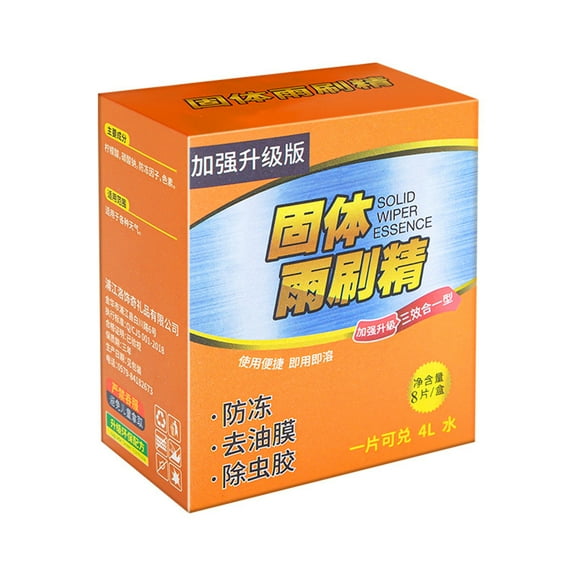 Solid Windshield Washer Tab Space Saving Design Safe Not Erosion Not Residues Car Glass Cleaner for All Vehicles Use