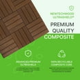 thumbnail image 2 of UltraShield Naturale 1' x 1' Outdoor Composite Quick Deck Tile, 10 per Case, Brown, 2 of 4