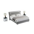 thumbnail image 4 of American Eagle Furniture Leather & Metal Eastern King/King Bed in Gray, 4 of 4