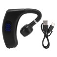thumbnail image 2 of Single Ear  Headset, 180 Degree Rotation Multifunction Stable Signal  Earpiece with Digital Display for Driving for Jogging for Business Black,White,Blue, 2 of 7