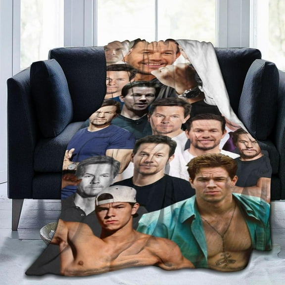 Blanket Mark Wahlberg Soft and Comfortable Wool Fleece Throw Blankets Gift for Home Decoration Sofa Office car Camping Yoga Travel Home Decoration Cozy Plush Beach