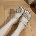 thumbnail image 4 of NECHOLOGY Earth Spirit Womens Sandals Beach Flowers Women Summer Fashion Breathable Womens Wedge Sandals Size 10 Beige 8, 4 of 5