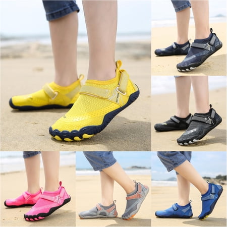 VOUZZA Kids Five Finger Trail Running Shoes Outdoor Water Hiking Barefoot Sneakers Breathable Non- Beach Swimming Wading Shoes