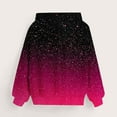 thumbnail image 5 of SERTG Kids Winter Top Gradient Glitter Casual Printed Hoodie Long Sleeves with Pockets Hoodie Top for Children 3-14 Years(Hot Pink,3-4 Years), 5 of 5