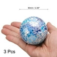 thumbnail image 2 of Uxcell 3Pcs Decorative Glass Balls 2.36 Inch Orbs Centerpiece Balls Mosaic Glass Ball Sphere for Decor Bowls Vases Dining Table Party, Bright Blue, 2 of 5