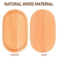 thumbnail image 3 of GETAJGHSD Light Brown Wooden Serving Tray Small Wood Tray for Dessert Fruit and Snacks, 3 of 6