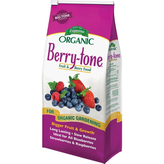 Espoma Berry-Tone Organic Plant Food Granules - 4-3-4 NPK, Slow-Release - 4 lbs Bag — Outdoor & Indoor Plant Use, Easy Application