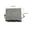 thumbnail image 2 of Unique Bargains Linen Burlap Bags with Drawstring for Gifts,DIY Craft Grey 7 x 9cm 12pack, 2 of 5