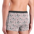 thumbnail image 4 of Men's Boxer Briefs, Dachshund Dog Puppy Black Bone Soft Comfy Mens Underwear Boxer Briefs Breathable With Widen Waist, 4 of 7