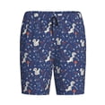 thumbnail image 4 of Wukai Squirrel Flower Men’s Short Pajama Pants With Pockets Soft Sleep Pj Shorts for Men-X-Large, 4 of 6