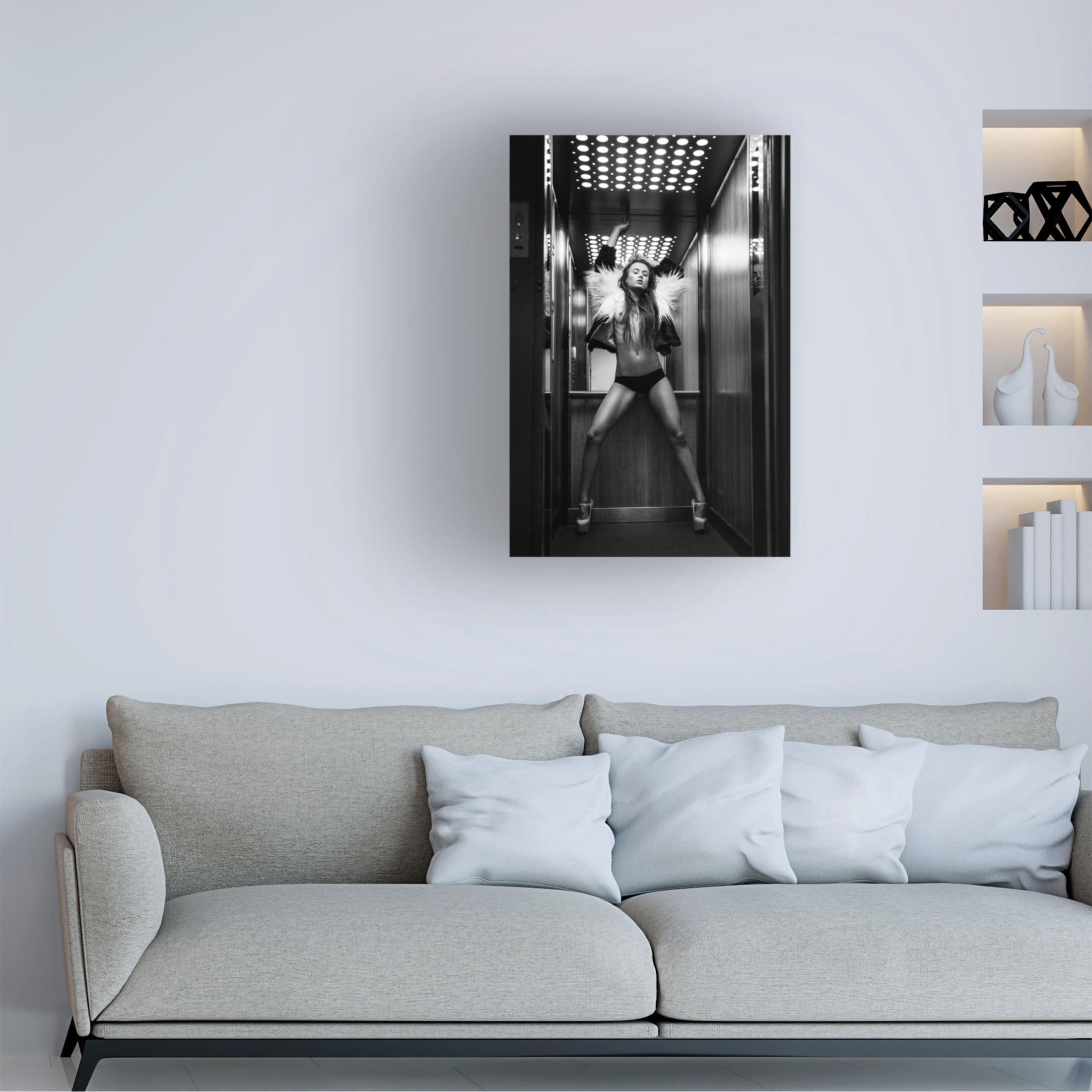 Martin Krystynek 'Elevator' Canvas Art - 30 x 47 Inches