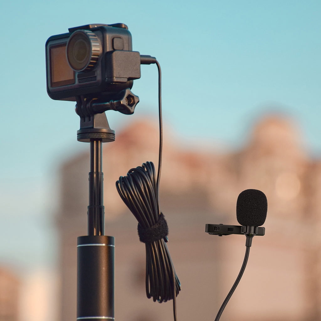 Zeiwohndc 3.5mm Lavalier Microphone System for Smartphones DSLR Cameras Camcorder