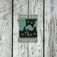 thumbnail image 5 of Noete Black Cat Wall Art "Are You Pooping?" Quirky Retro Bathroom Sign 12x16 Inch Funny Gothic Wall Decor for Home, Dorm or Office, 5 of 8