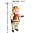thumbnail image 4 of Inflatable Cowboy Cow Costume - Western-Themed Farm Animal Outfit For Parties & Events,Height 4'11"-6'3",Cow, 4 of 9