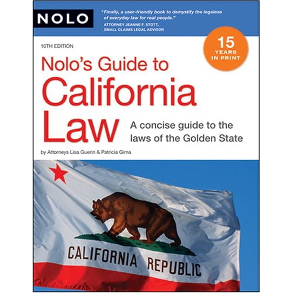 Pre-Owned Nolo's Guide to California Law (Paperback - Used) 1413308627 9781413308624