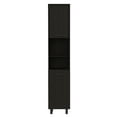 thumbnail image 4 of DUOSONG Sheffield 2-Door Pantry Cabinet, With Two 2-Cabinet Spaces And Two Open Shelves Black Engineered Wood Furniture Dining Furniture Servers, Sideboards & Buffets, 4 of 11