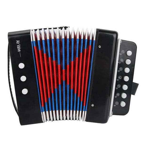 HERCHR Children Accordion Instrument, Children 7Key 2 Bass Mini Small