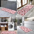 thumbnail image 2 of Pink Cow Strawberry Pattern Kitchen Rug Mat,Kitchen Runner Rugs Non Skid Washable,Decorative Kitchen Floor Mats for Kitchen,Sink,Laundry,17"X47", 2 of 5