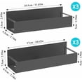 thumbnail image 6 of 6 Pack Magnetic Spice Storage Rack Organizer for Refrigerator and Oven, Dark Gray Fridge Organizers and Storage, 6 of 6