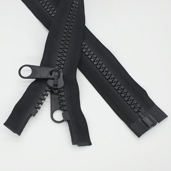 Cremallera Leekayer #10 290 cm Resistente Negra Separadora 1 pieza