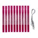 thumbnail image 1 of Juego de 10 tubos de aluminio para carillón de viento, accesorios de repuesto, tubos vacíos para manualidades de exterior y patio. Rosa, 1 of 8