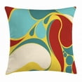 thumbnail image 1 of Urban Graffiti Throw Pillow Cushion Cover, Water Marbling Art Inspired Design Droplets and Circles Abstract Shapes, Decorative Square Accent Pillow Case, 20 X 20 Inches, Multicolor, by Ambesonne, 1 of 2