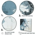 thumbnail image 3 of Designart "Modern Scandinavian Art In Blue And Beige I" Abstract Painting Floater Framed Canvas Prints, 3 of 5