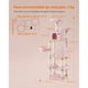 thumbnail image 2 of Feandrea Árbol para Gatos de 206 cm de Altura, Torre de Gatos con 13 Poste, 2 Cuevas, 2 Plataformas, Cesta, Pompón, Hamaca, Rosa Jalea, 2 of 5