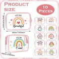 thumbnail image 2 of Bolsa de cosméticos Kacctyen Rainbow, PVC transparente, impermeable, 10 unidades, 2 of 6