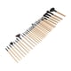 thumbnail image 4 of Juego de 32 brochas de maquillaje de nailon suave para sombras de ojos, rubor y polvos sueltos con bolsa de almacenamiento (color de registro), 4 of 14